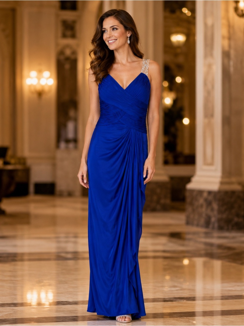 Adrianna  Papell live from the red carpet size gown